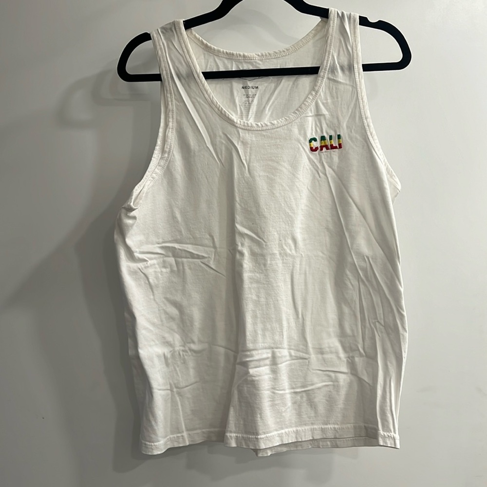 Cali embroidered tank top | mens M